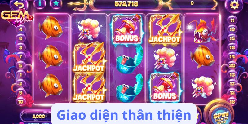 huong dan gemwin 2 Giao diện thân thiện