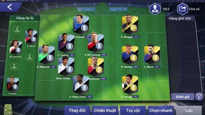 Các tính chất đặc biệt trong game siêu sao bóng đá