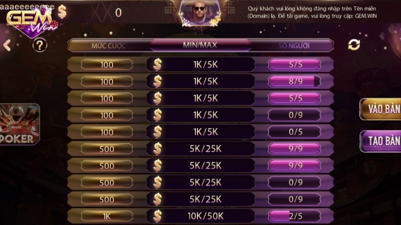 Giới thiệu về Stud Poker Gemwin 