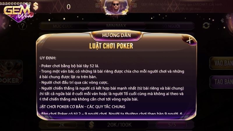 Các biến thể phổ biến của Stud Poker Gemwin 